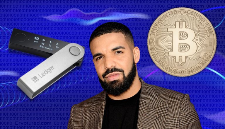 Drake Not a Partner But Shows Off Diamond-Encrusted Ledger Wallet.