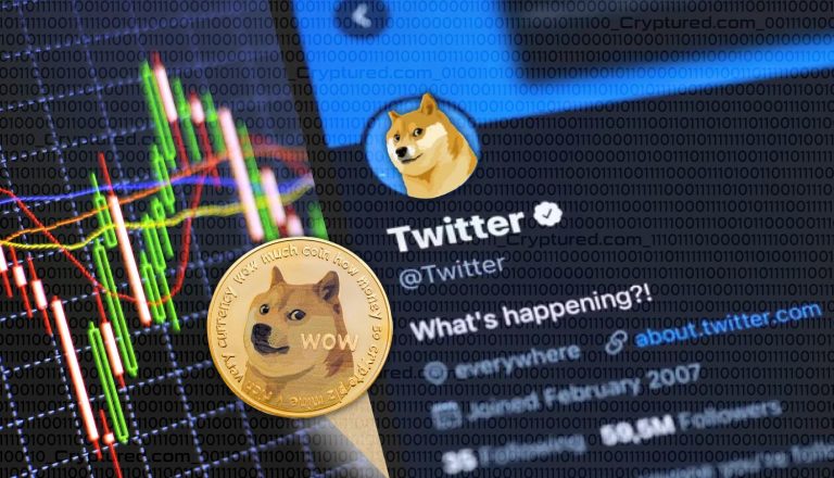 Dogecoin Falls Sharply After Twitter Blue Bird Returns.