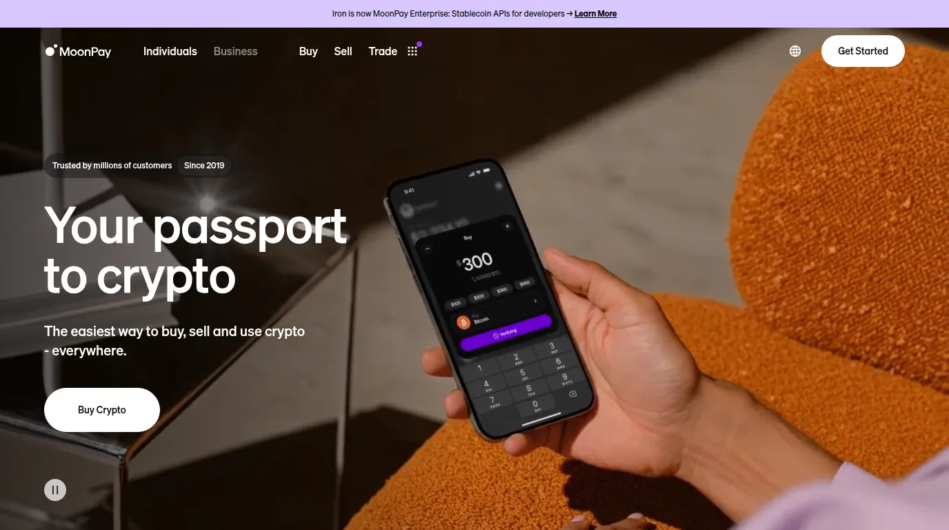 MoonPay website