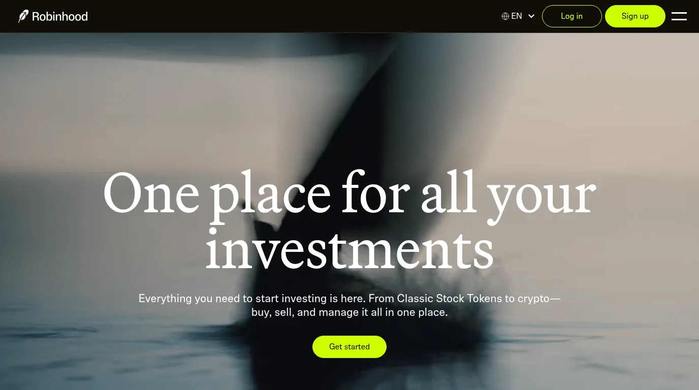 Robinhood website